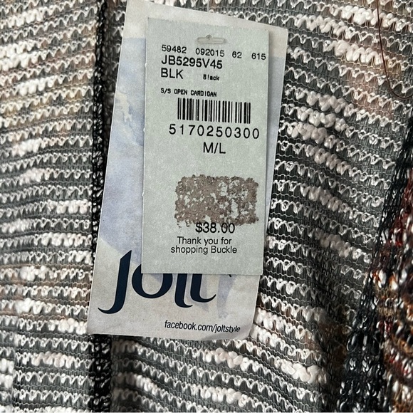 JOLT kimono style open front cardigan size medium large - Picture 10 of 12